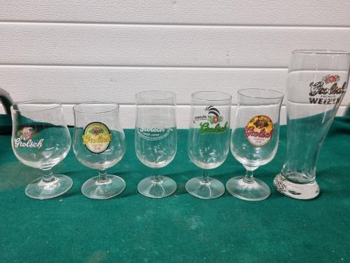 - grolsch glazen verschillende, Ophalen of Verzenden, 'T Olde Gre-j, Info@toldegrej.nl, Endepoelstraat 20f Didam