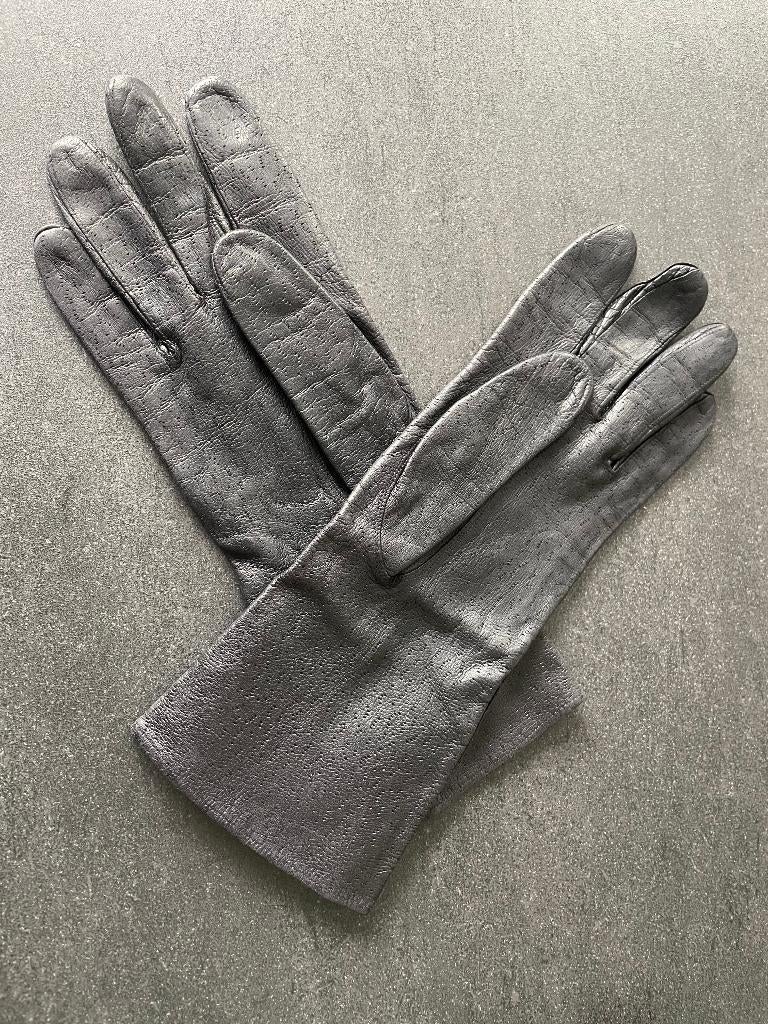 1 paar vintage leren handschoenen, Ophalen of Verzenden, Zo goed als nieuw, Handschoenen