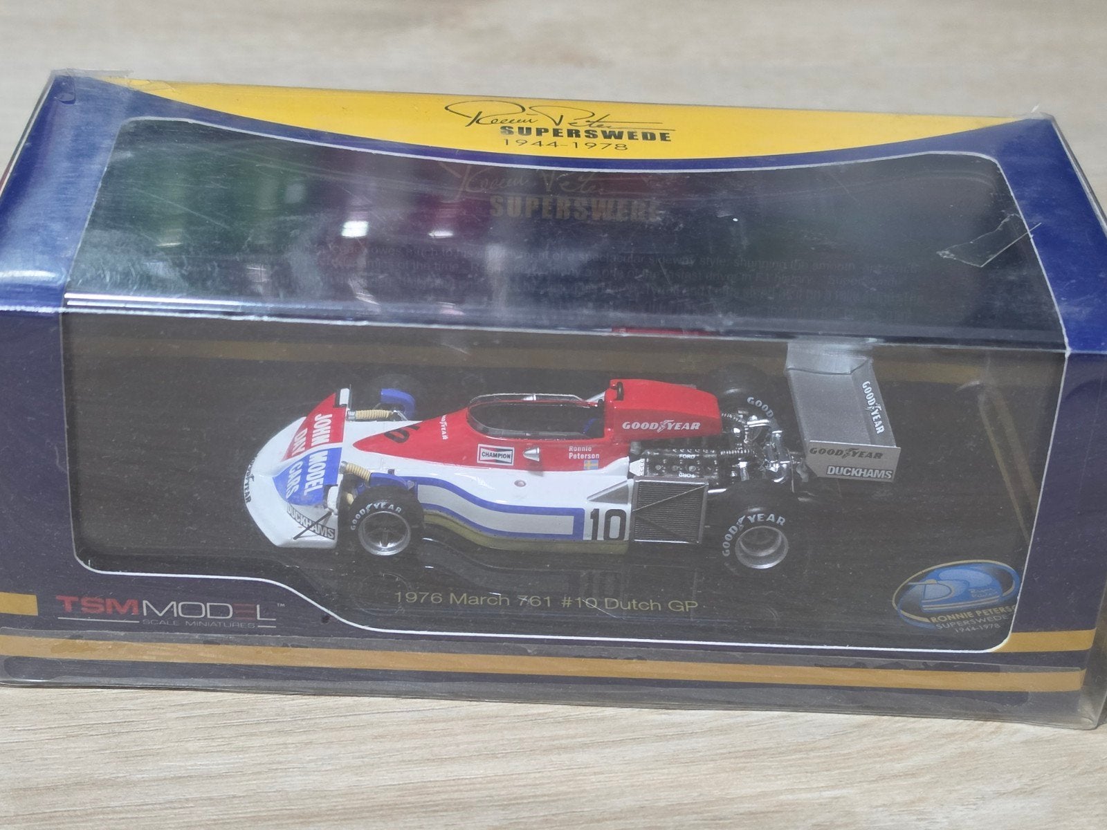 TSM Model 1976 March 761 #10 Dutch GP Ronnie Peterson, Ophalen of Verzenden, Zo goed als nieuw, Auto, Overige merken