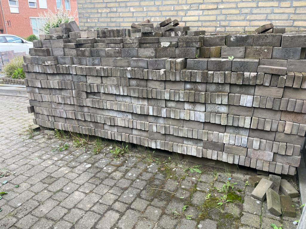 Oude metsel stenen, Ophalen, Gebruikt, Bakstenen