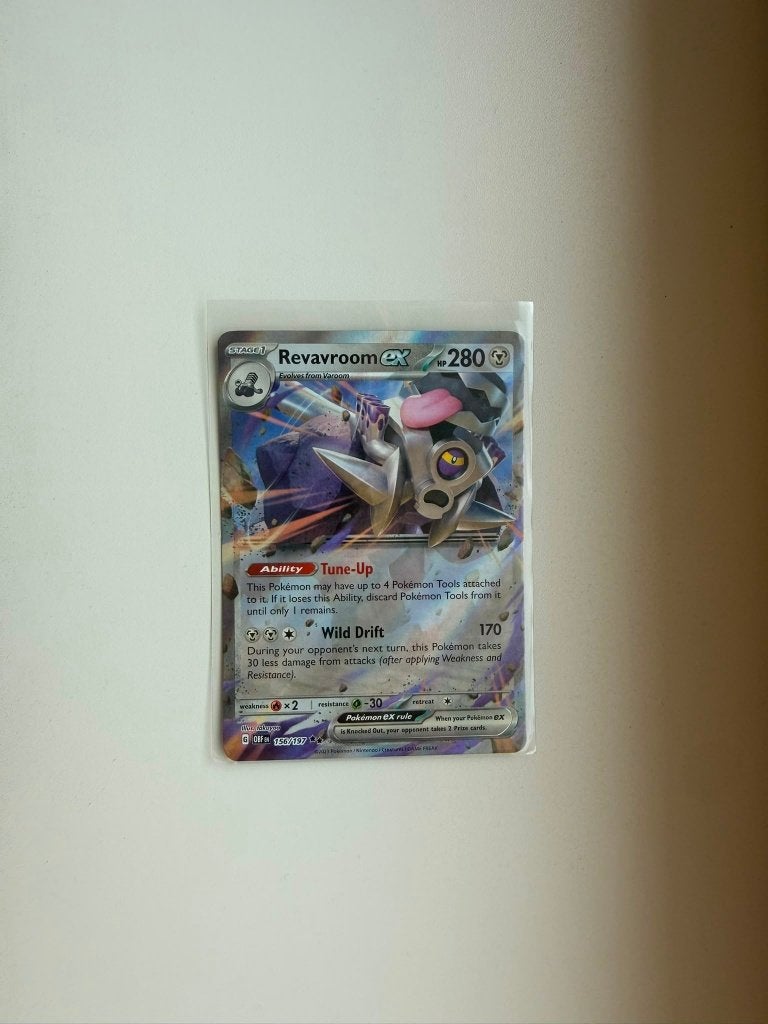 Revavroom EX 156 Obsidian Flames, Ophalen of Verzenden, Nieuw, Losse kaart, Foil