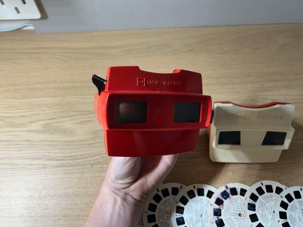 2x Vintage Viewmasters met Afbeeldingen Schijfjes, Ophalen of Verzenden, Gebruikt