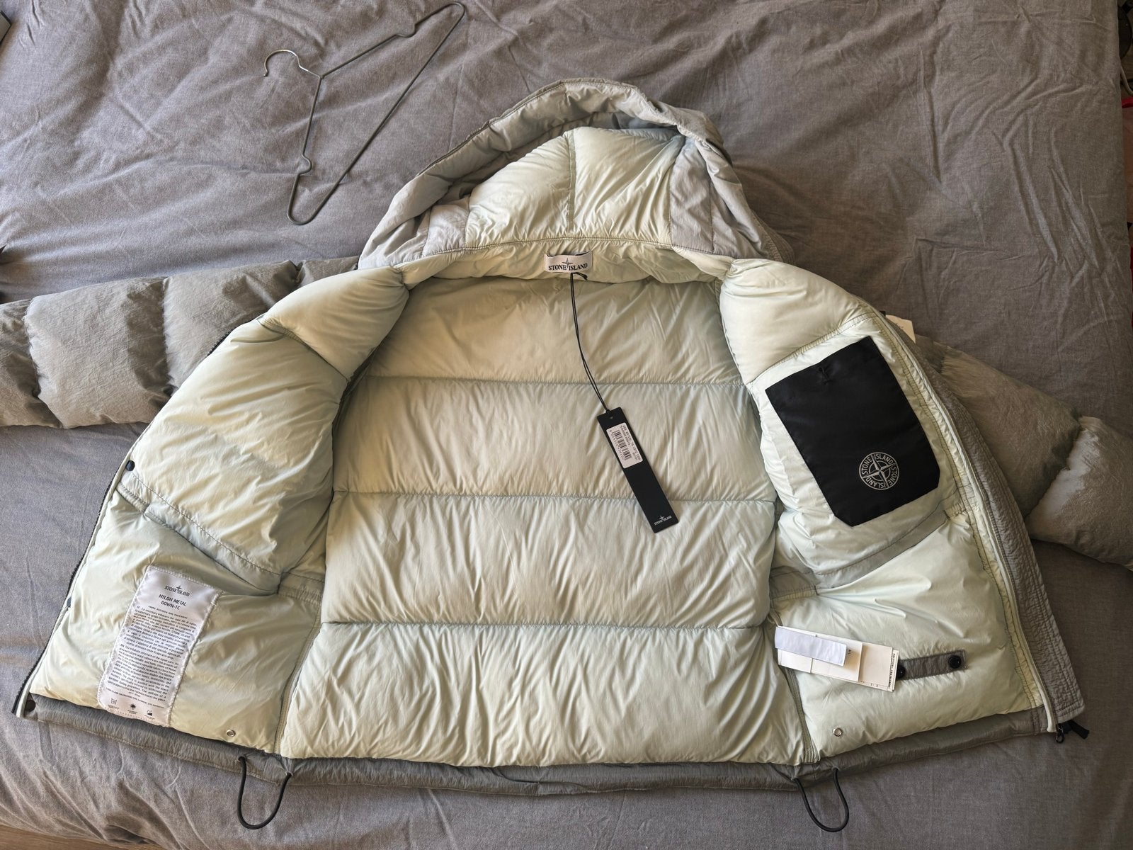 Stone Island Nylon Metal Down-TC Jas, Ophalen of Verzenden, Nieuw, Maat 48/50 (M), Grijs