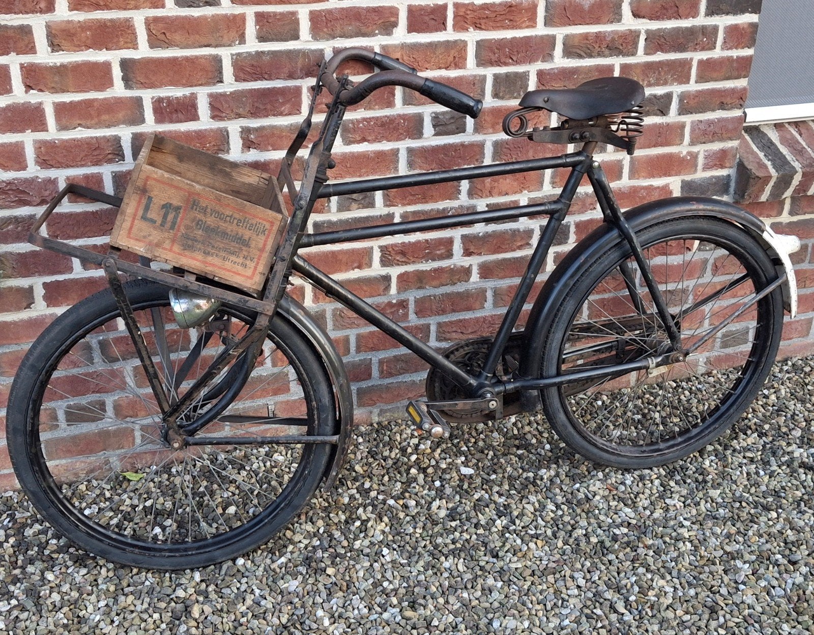 Gazelle Transportfiets jaren '50 / met voordrager, Fietsen en Brommers, Fietsen | Oldtimers, Ophalen, Gazelle, Jaren '50