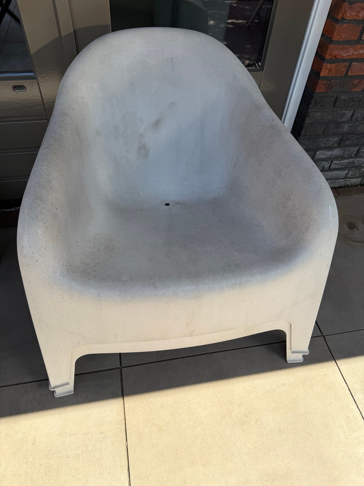 2 Beige kunststof stoelen (SKARPÖ) voor buiten van de Ikea., Ophalen, Kunststof, Gebruikt, Twee