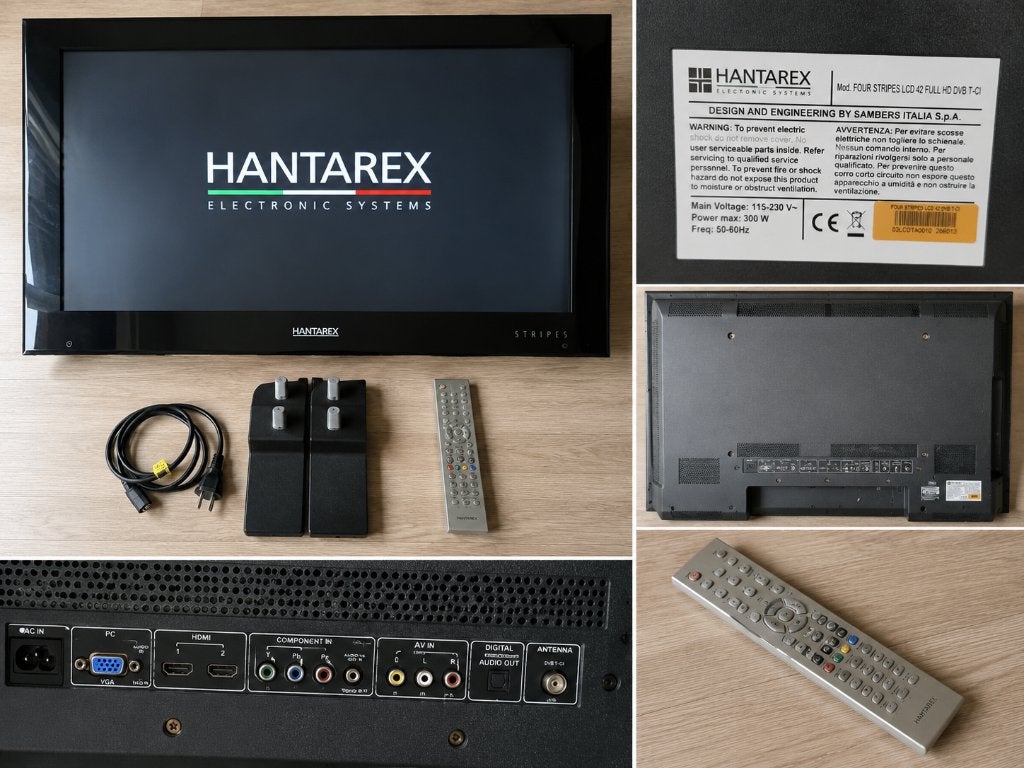 Hantarex Four Stripes 42 inch Full HD LCD TV, 50 Hz, Zo goed als nieuw, 100 cm of meer, Full HD (1080p)