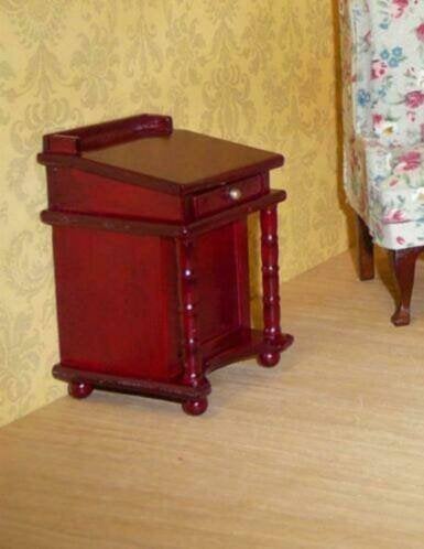 schrijftafel mahonie schaal 1:12, Verzamelen, Ophalen of Verzenden, Nieuw, Poppenhuis