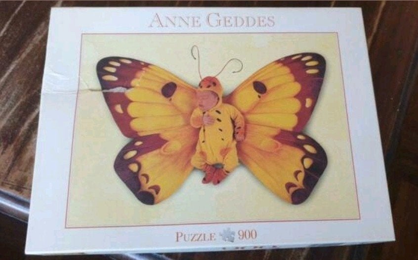 4 Anne Geddes legpuzzels, Ophalen, 500 t/m 1500 stukjes