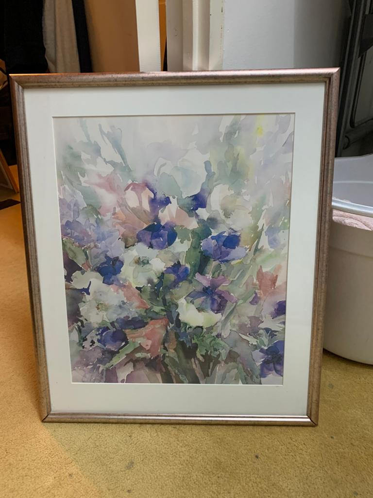 Aquarel Bloemstilleven Bea Hazewinkel Ingelijst, Antiek en Kunst, Ophalen
