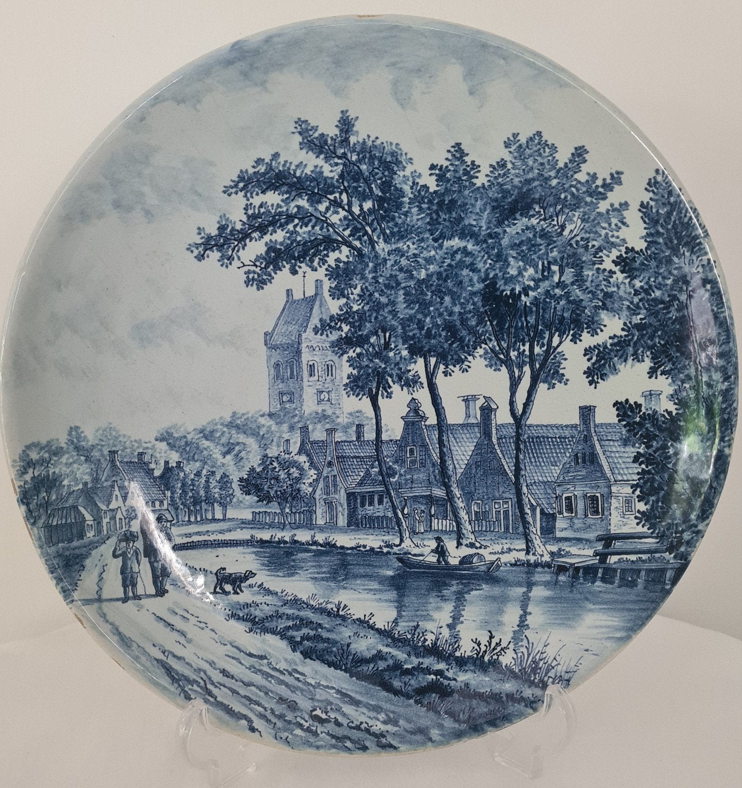 Antiek bord Makkum Tichelaar, Ophalen of Verzenden