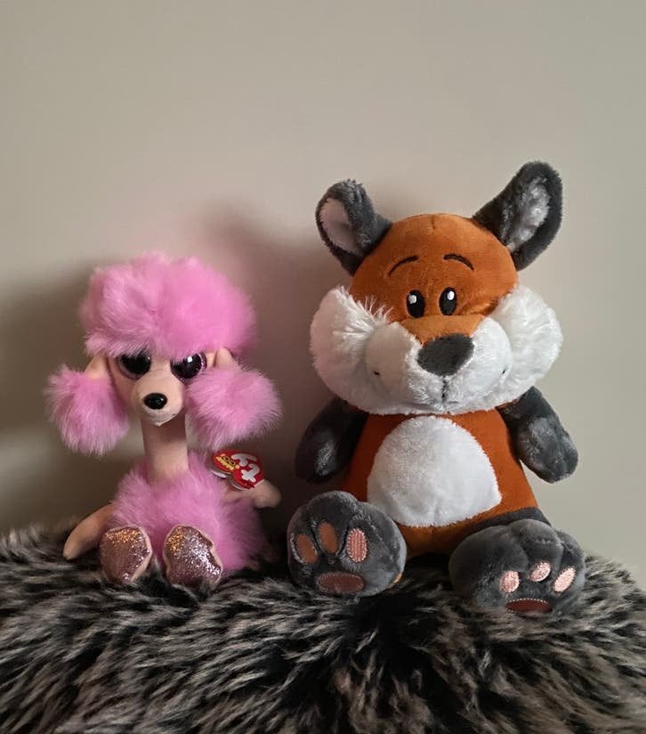 Ty knuffel en vosjs knuffel., Verzenden, Nieuw, Hond