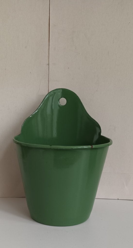 Antiek emaille Resedagroen sopkop reseda groen zeep bak, Antiek en Kunst, Ophalen of Verzenden