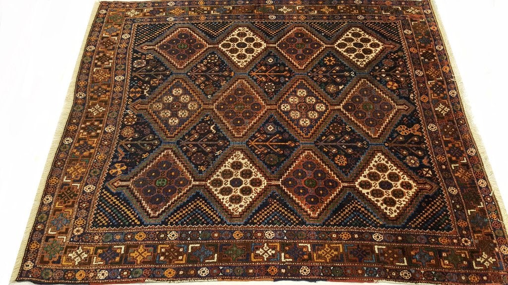 Antiek Perzisch tapijt Kashkay 188 x 159/Kleed/Kelim/Oosters, Ophalen of Verzenden