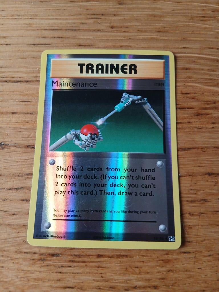 Pokémon TCG Maintenance Trainer Kaart Foil, Ophalen of Verzenden, Gebruikt, Losse kaart, Foil