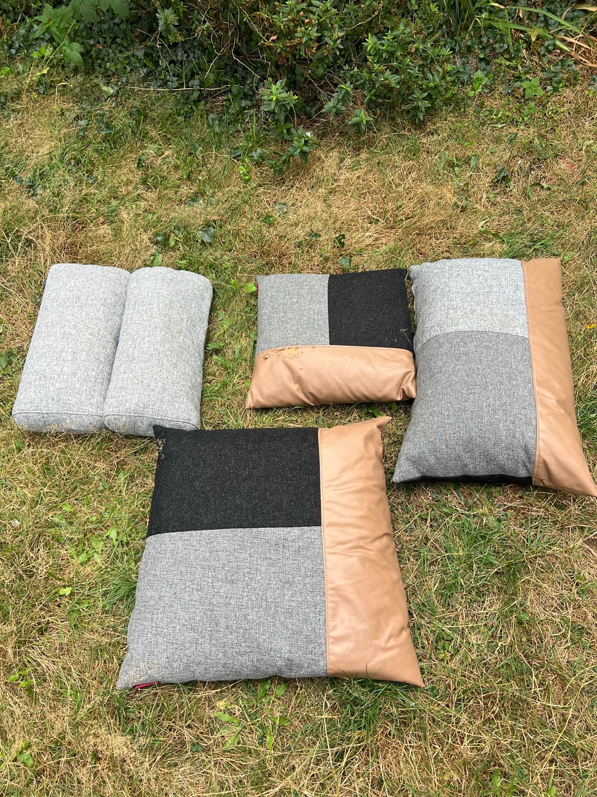 Set van 5 Kussens - Grijs, Zwart, Bruin, Ophalen, Overige merken, Gebruikt, Meerkleurig
