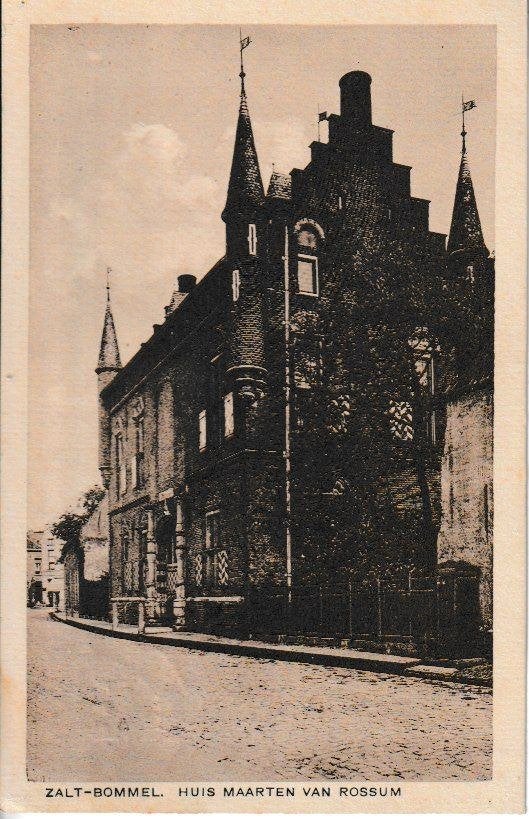 ZALT-BOMMEL - HUIS MAARTEN van ROSSUM, Ophalen of Verzenden, 1920 tot 1940, Gelopen, Gelderland