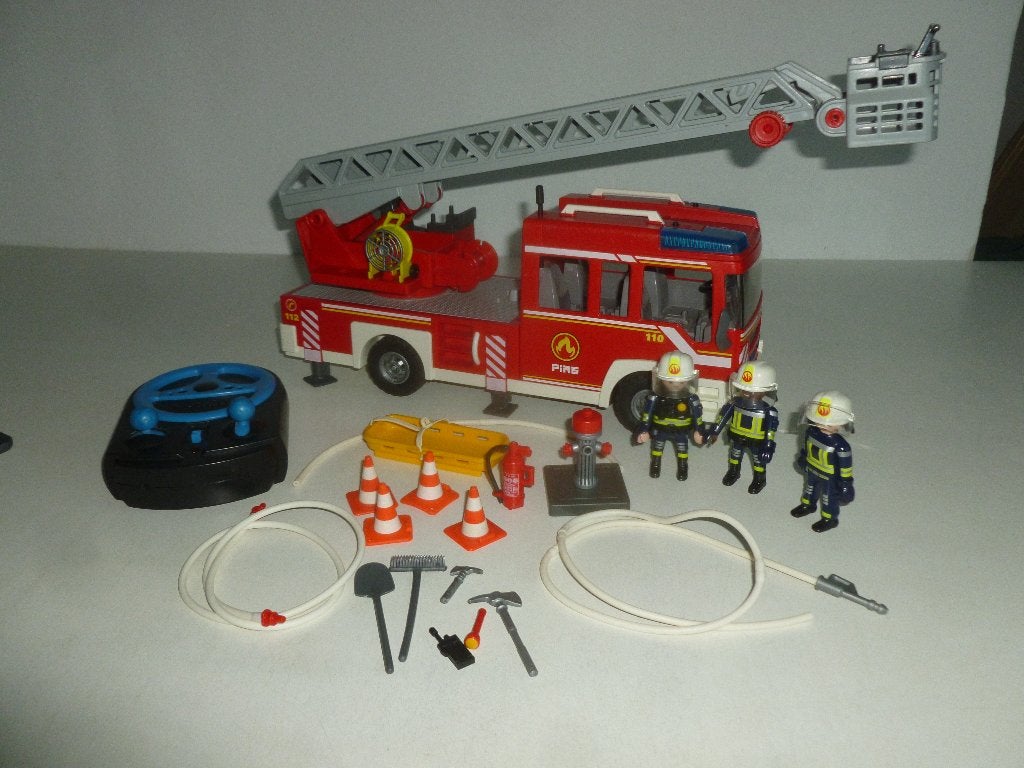 Playmobil Bestuurbare Brandweerwagen 9436+71397 Prijs, Gebruikt, Complete set, Voertuig, Ophalen of Verzenden