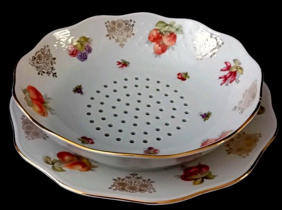 Antieke Schumann Arzberg Bavaria fruitvergiet, Ophalen of Verzenden