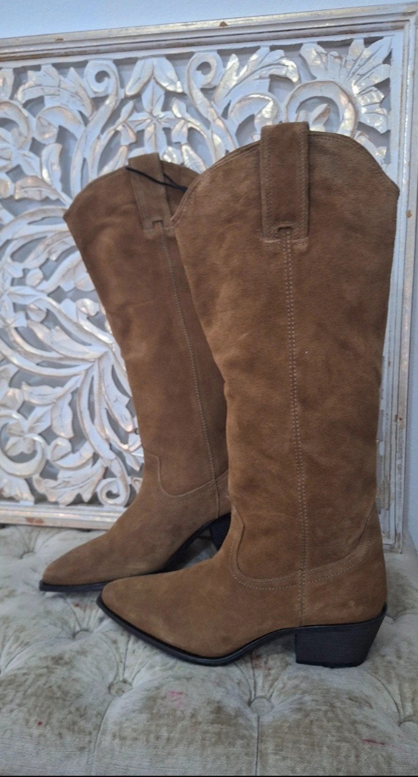 Nieuwe Zara laarzen - Maat 40 bruin, Hoge laarzen, Bruin, Zara, Nieuw