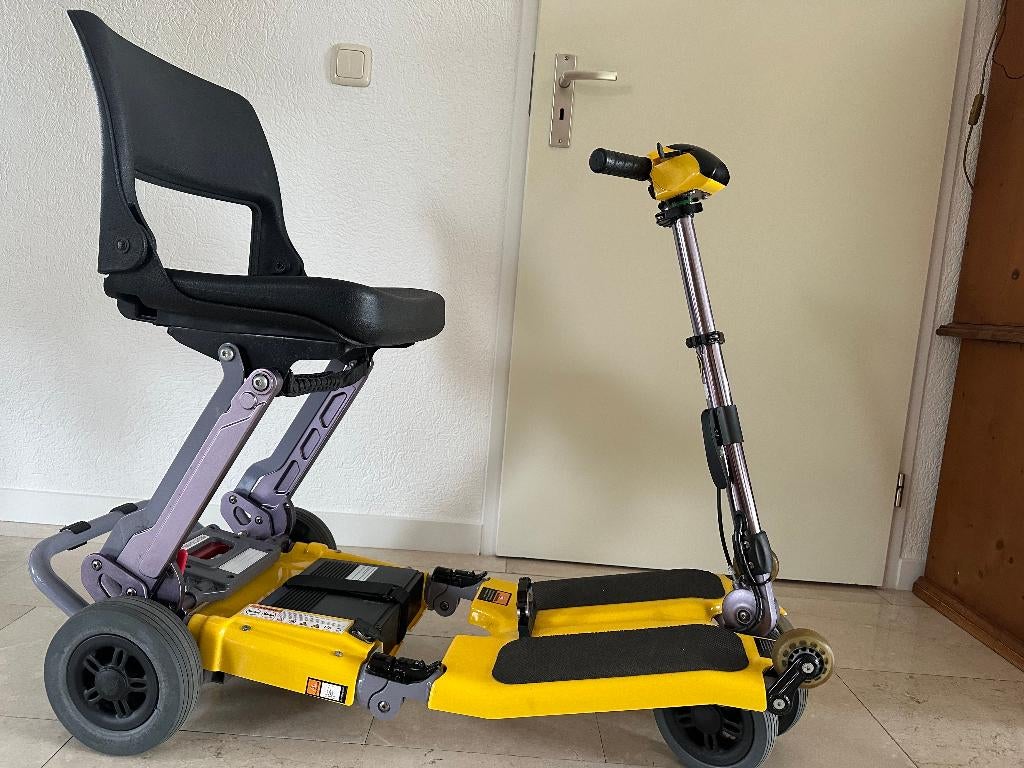 LUGGIE Reis scootmobiel, klein opvouwbaar licht gewicht, Ophalen of Verzenden, Zo goed als nieuw, Elektrische rolstoel