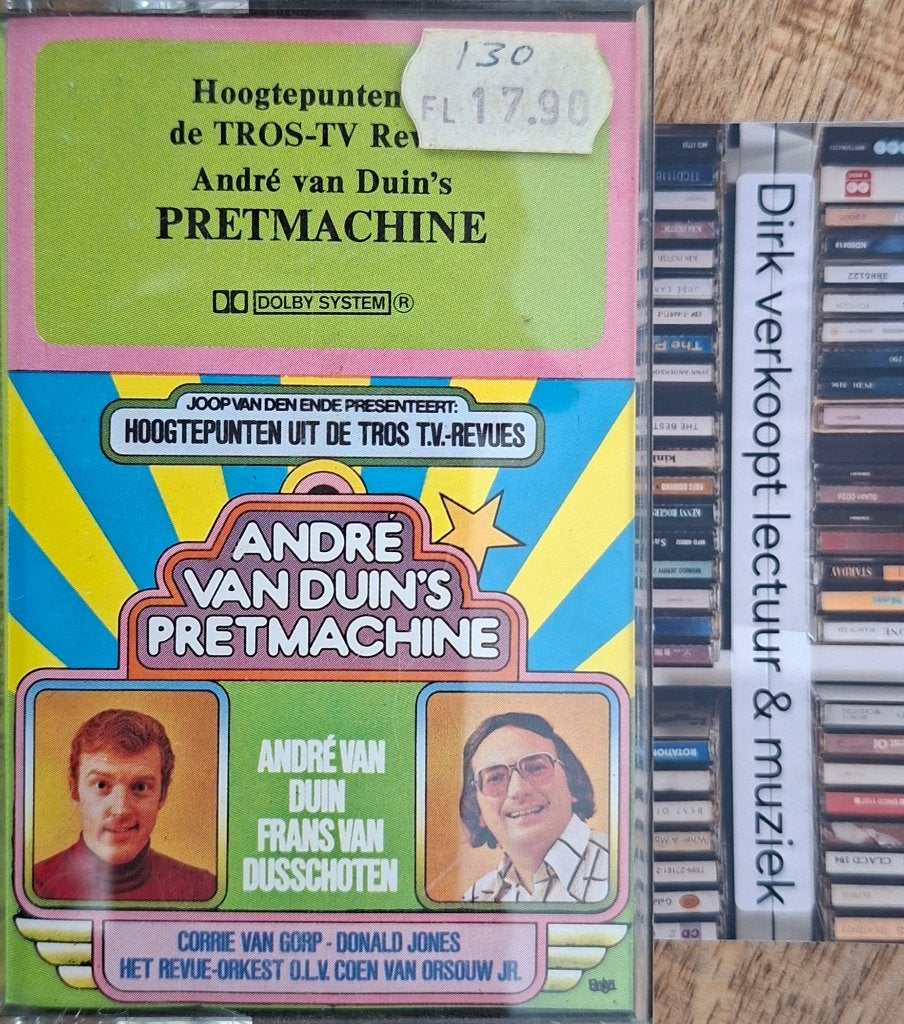Andre van Duin's pretmachine; Hoogtepunten uit de Tros-Tv, 1 bandje, Ophalen of Verzenden, Zo goed als nieuw, Origineel