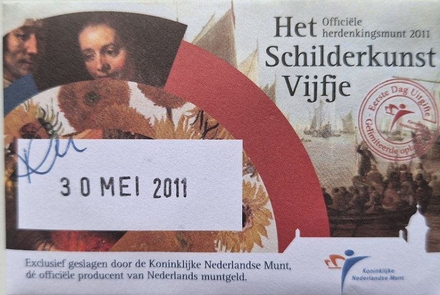 Coincard 2011 - Het Schilderkunst Vijfje - EDU, Verzenden, Overige landen, 5 euro, Setje