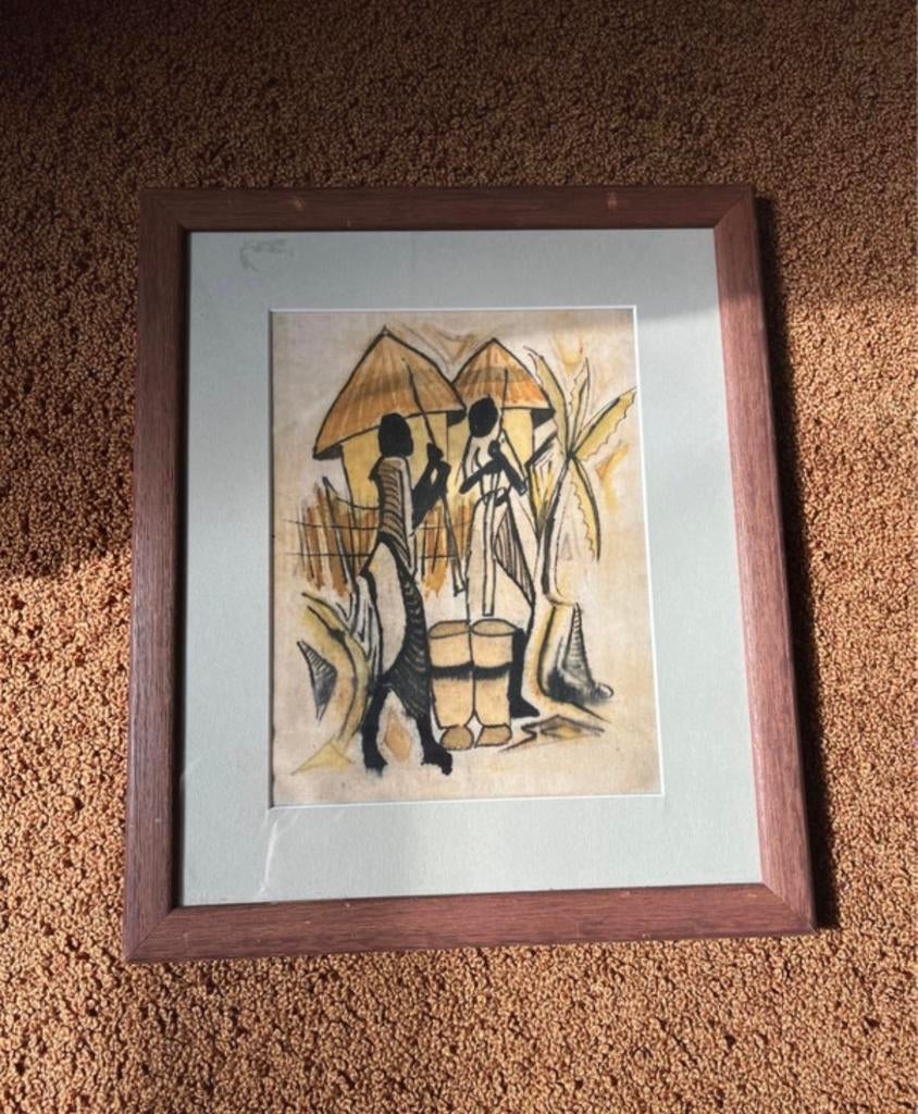 Schilderij Afrikaanse Stijl - Uniek Kunstwerk, Ophalen