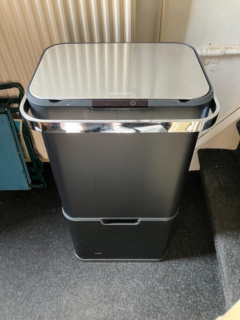 Afvalbak om afval te scheiden, Huis en Inrichting, Woonaccessoires | Prullenbakken, Kunststof, Met pedaal, 40 liter of meer, Ophalen of Verzenden