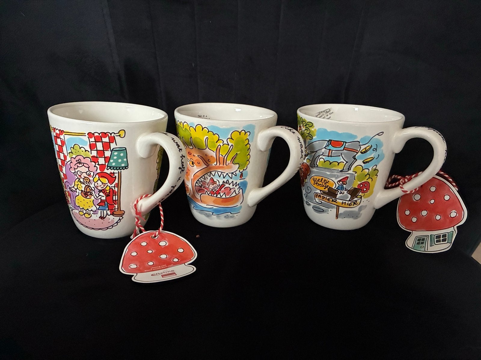 3 XL Mokken Blond Amsterdam Efteling - Nieuw met prijskaart, Ophalen of Verzenden, Nieuw, Blond Amsterdam, Mok