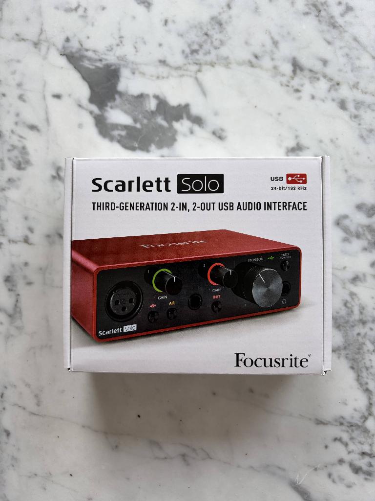 Focusrite Scarlett Solo 3rd Gen, Ophalen of Verzenden, Zo goed als nieuw, Focusrite