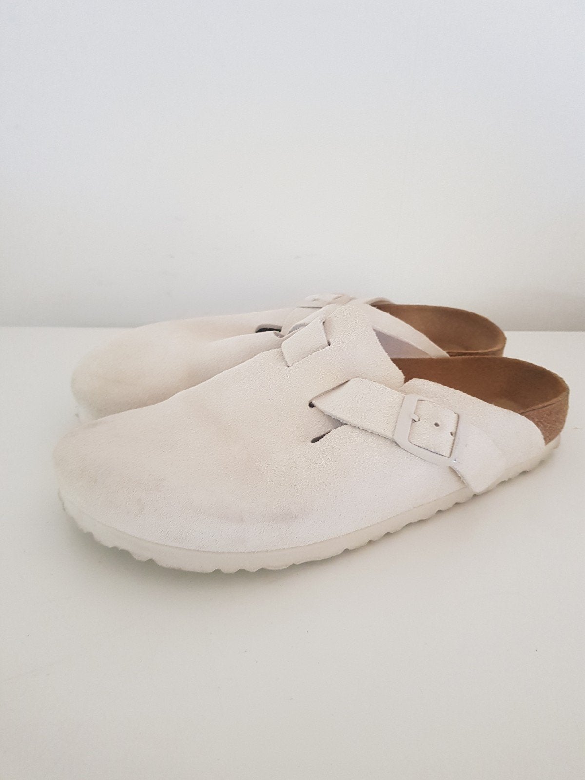 Birkenstock Boston maat 39, Slippers, Beige, Ophalen of Verzenden, Zo goed als nieuw