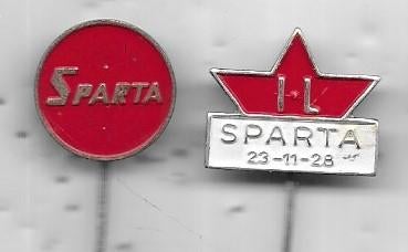 SPARTA 2 VERSCHILLENDE SPELDEN, Verzenden, Gebruikt, Sport, Speldje of Pin