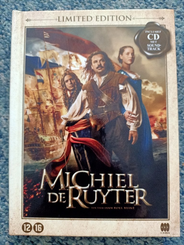 Michiel de Ruyter 2,5 uur miniserie met Rutger Hauer vanaf.., Alle leeftijden, Ophalen of Verzenden, Zo goed als nieuw, Drama