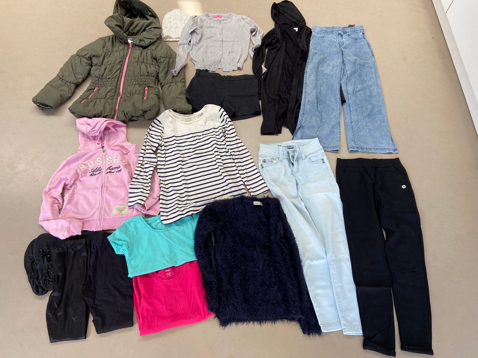 Pakket 16 stuks meisje maat 134 / 140 incl winterjas, Ophalen of Verzenden, Gebruikt, Maat 134