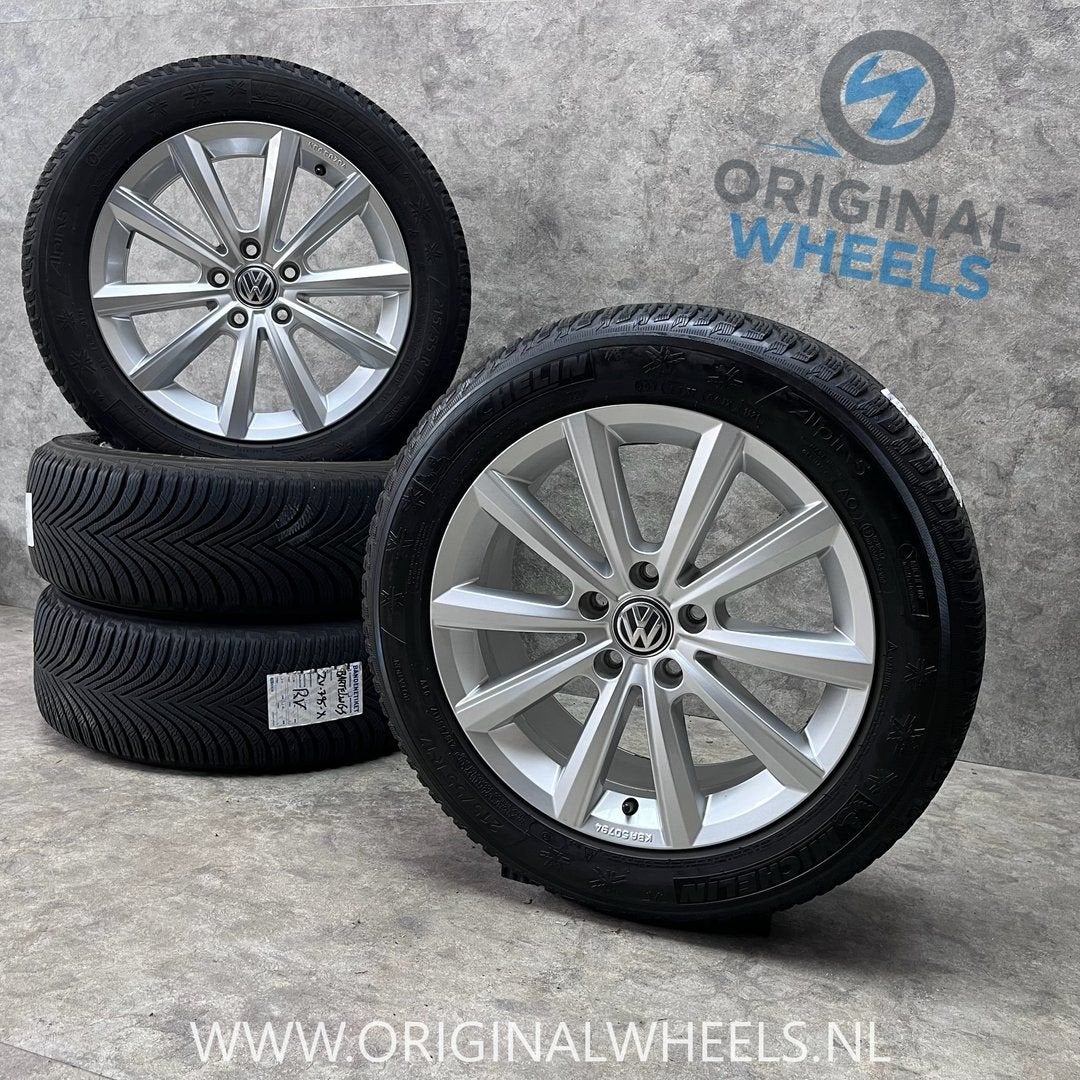 17 inch originele Merano velgen + winterbanden VW Passat
