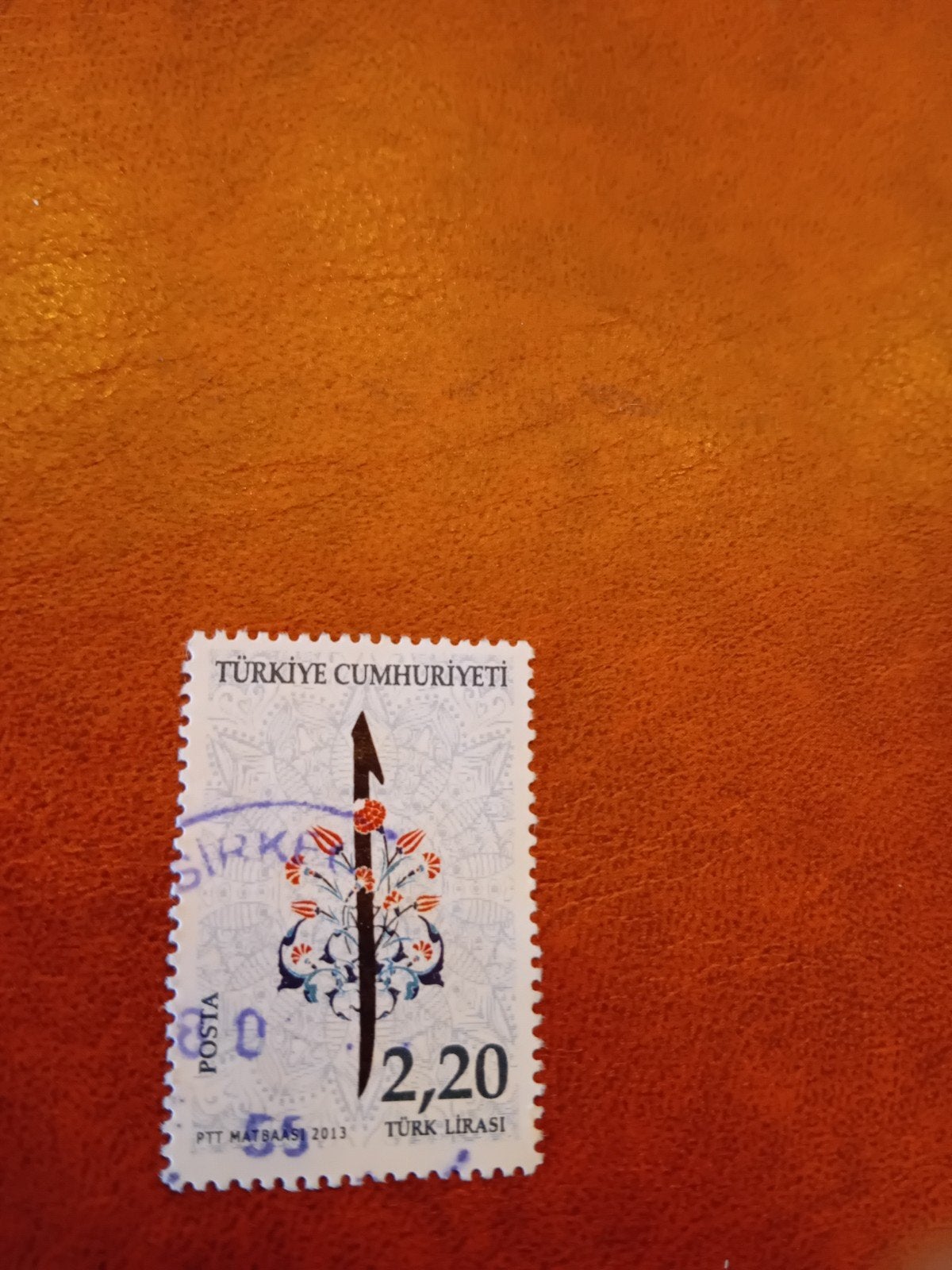 Turkse postzegel 2013 - 2,20 Turkse Lira, gestempeld, Ophalen of Verzenden, Gestempeld