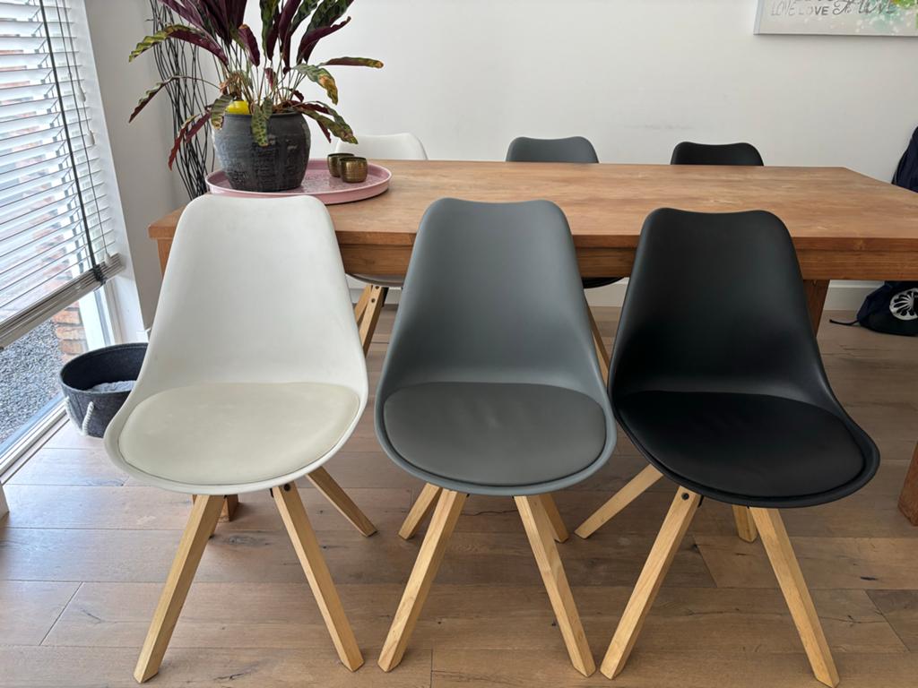 Haco stoelen - Set van 6 eetkamerstoelen, Huis en Inrichting, Stoelen, Ophalen, Gebruikt, Overige kleuren, Vijf, Zes of meer stoelen