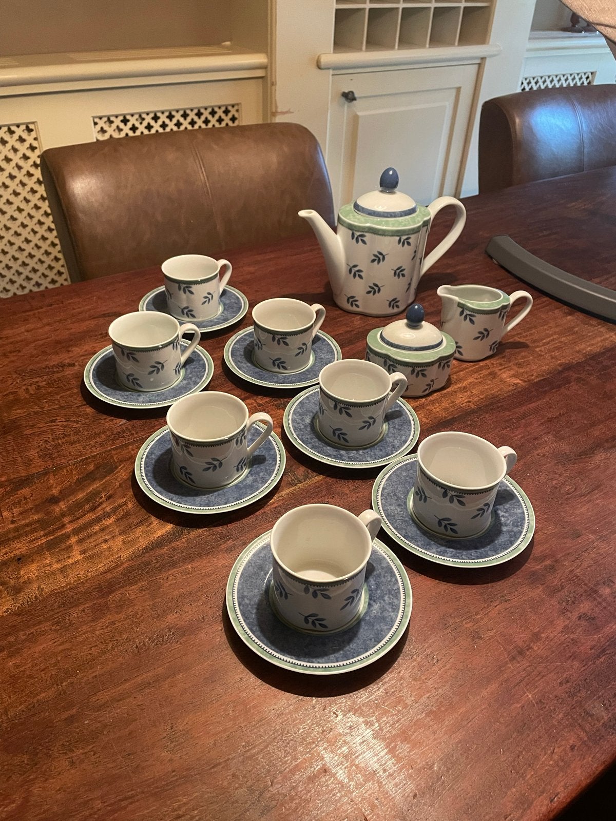 Villeroy & Boch Switch 3 Servies - 7 Kopjes, Theepot, Suiker, Gebruikt, Verzenden, Klassiek, Villeroy & Boch