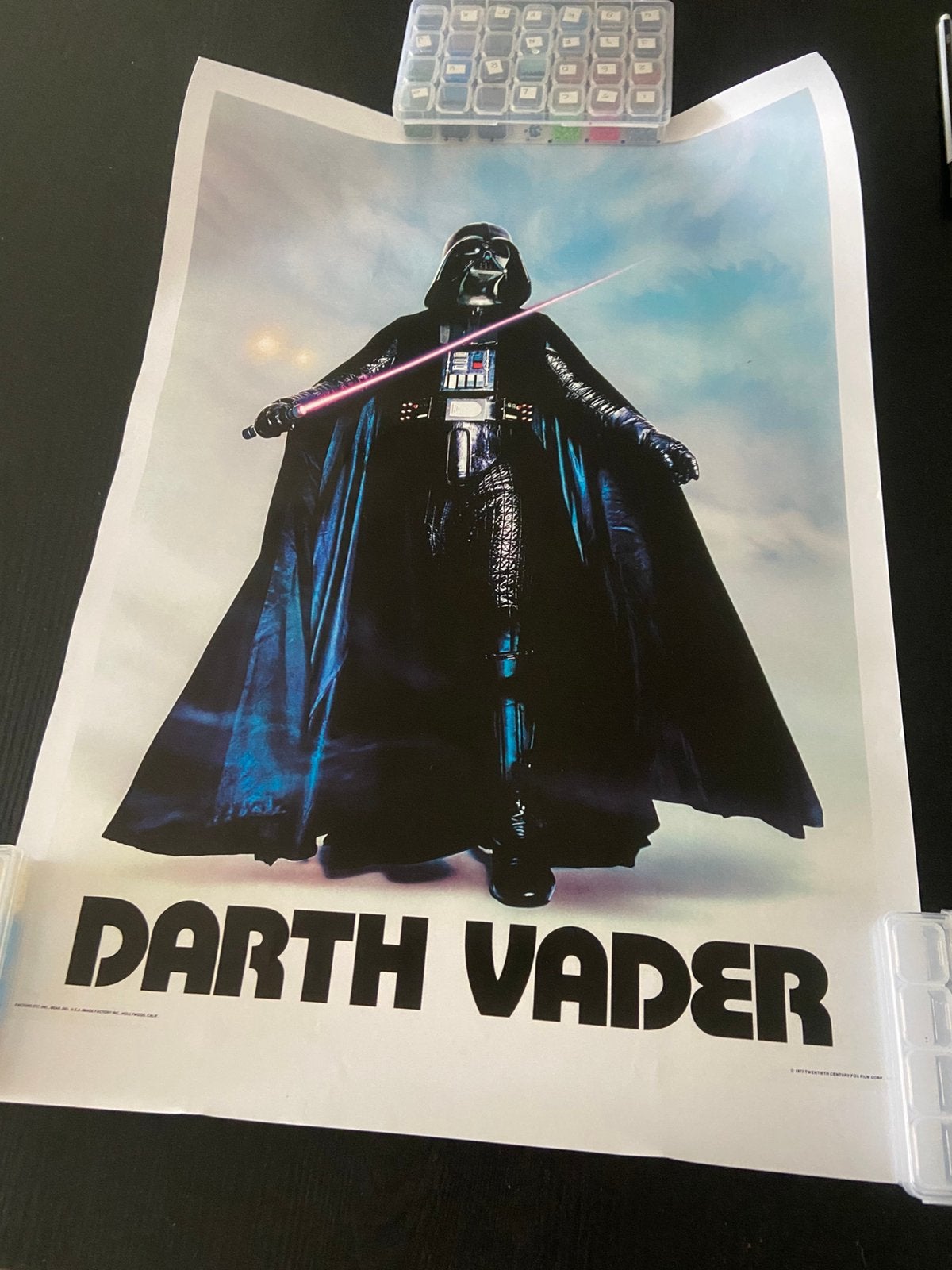 Poster Darth Vader, Verzamelen, Star Wars, Ophalen, Zo goed als nieuw, Boek of Poster