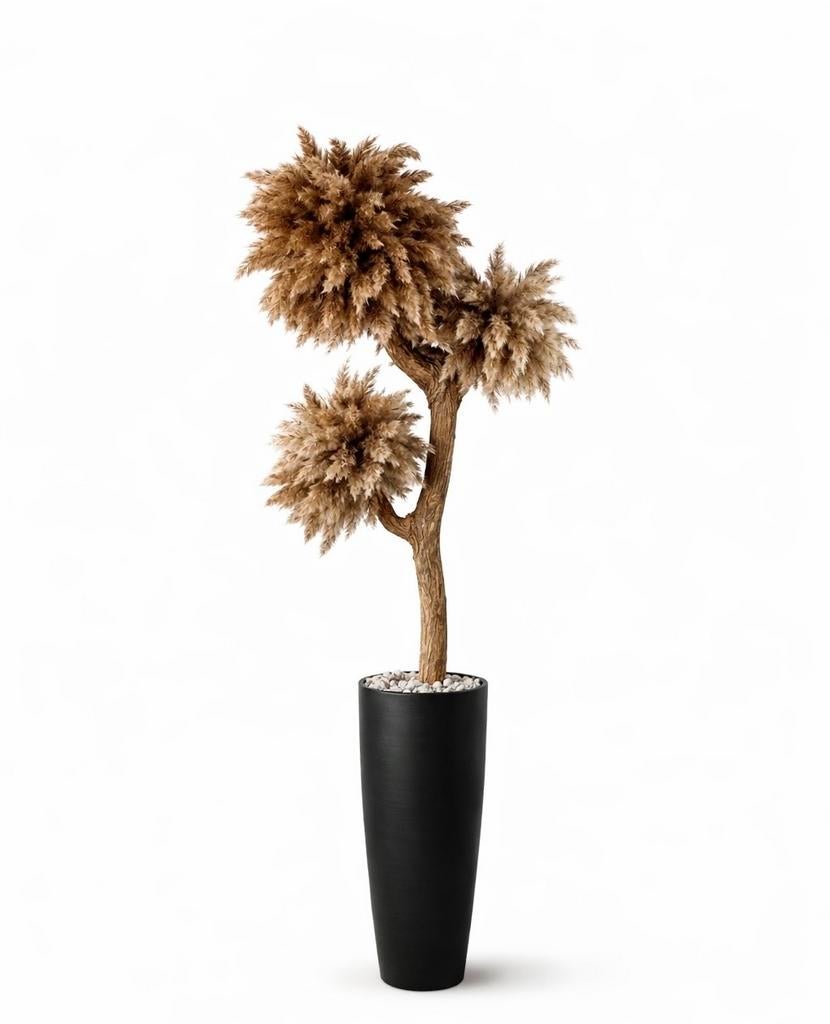 Luxe Kunstboom Pampasgras - MR Plume Design Trees, Huis en Inrichting, Binnen, Kunstplant, Nieuw, Ophalen of Verzenden