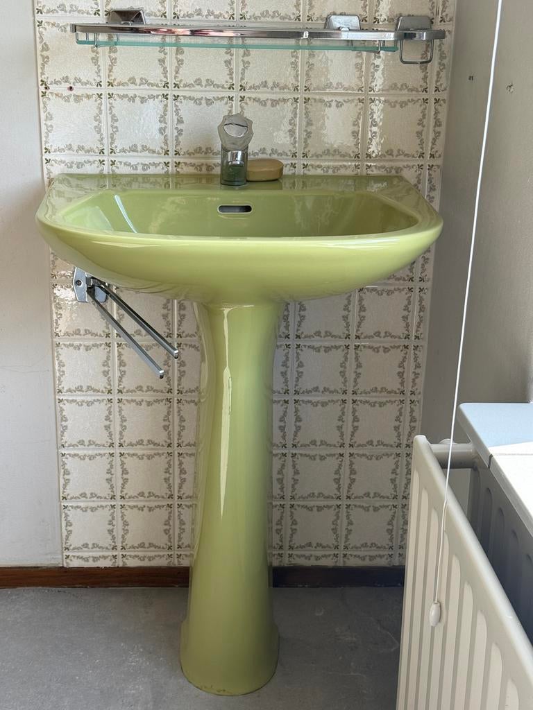 Gekleurde Keramieken Wastafels (Groen, Blauw, Roze), Antiek en Kunst, Antiek | Keramiek en Aardewerk, Ophalen