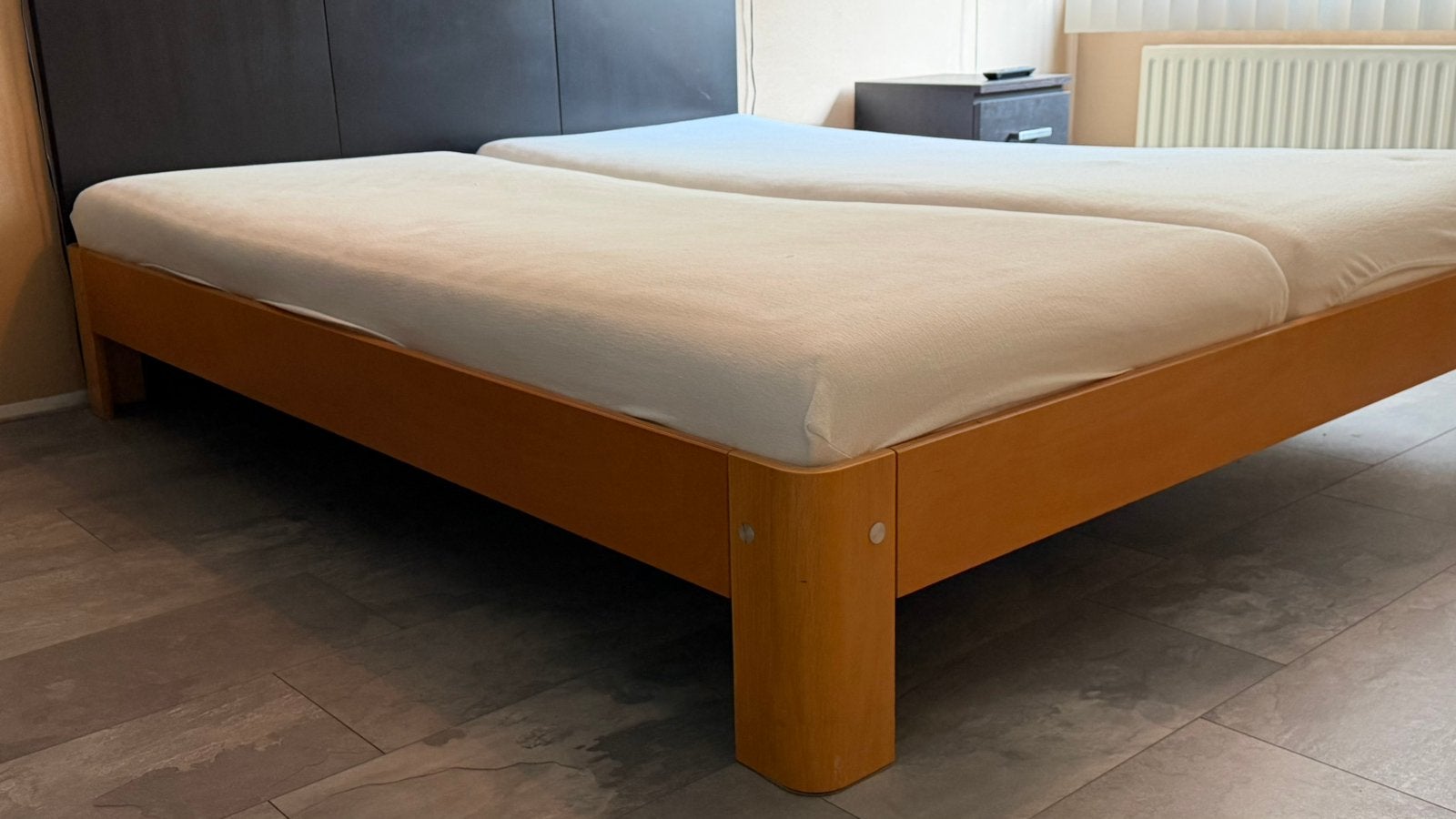 Auping auronde bed 180 x 210, Ophalen, Gebruikt, 210 cm, Tweepersoons