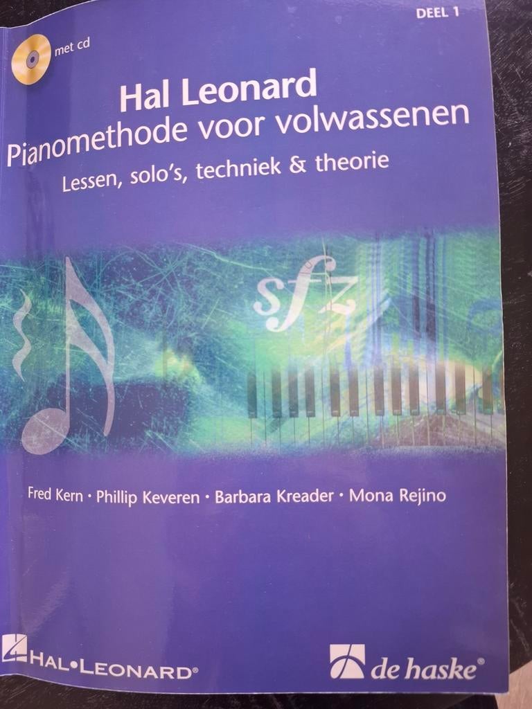 Hal Leonard Pianomethode voor volwassenen Deel 1 met cd, Muziek en Instrumenten, Ophalen of Verzenden