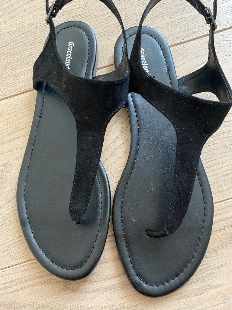 Sandalen, Zwart, Nieuw, Sandalen of Muiltjes, Ophalen of Verzenden