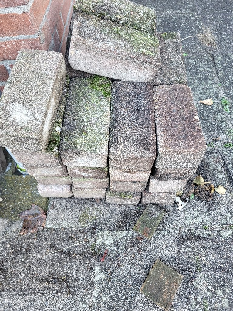 Gratis klinkers, Ophalen, Gebruikt, Klinkers, Minder dan 5 m²