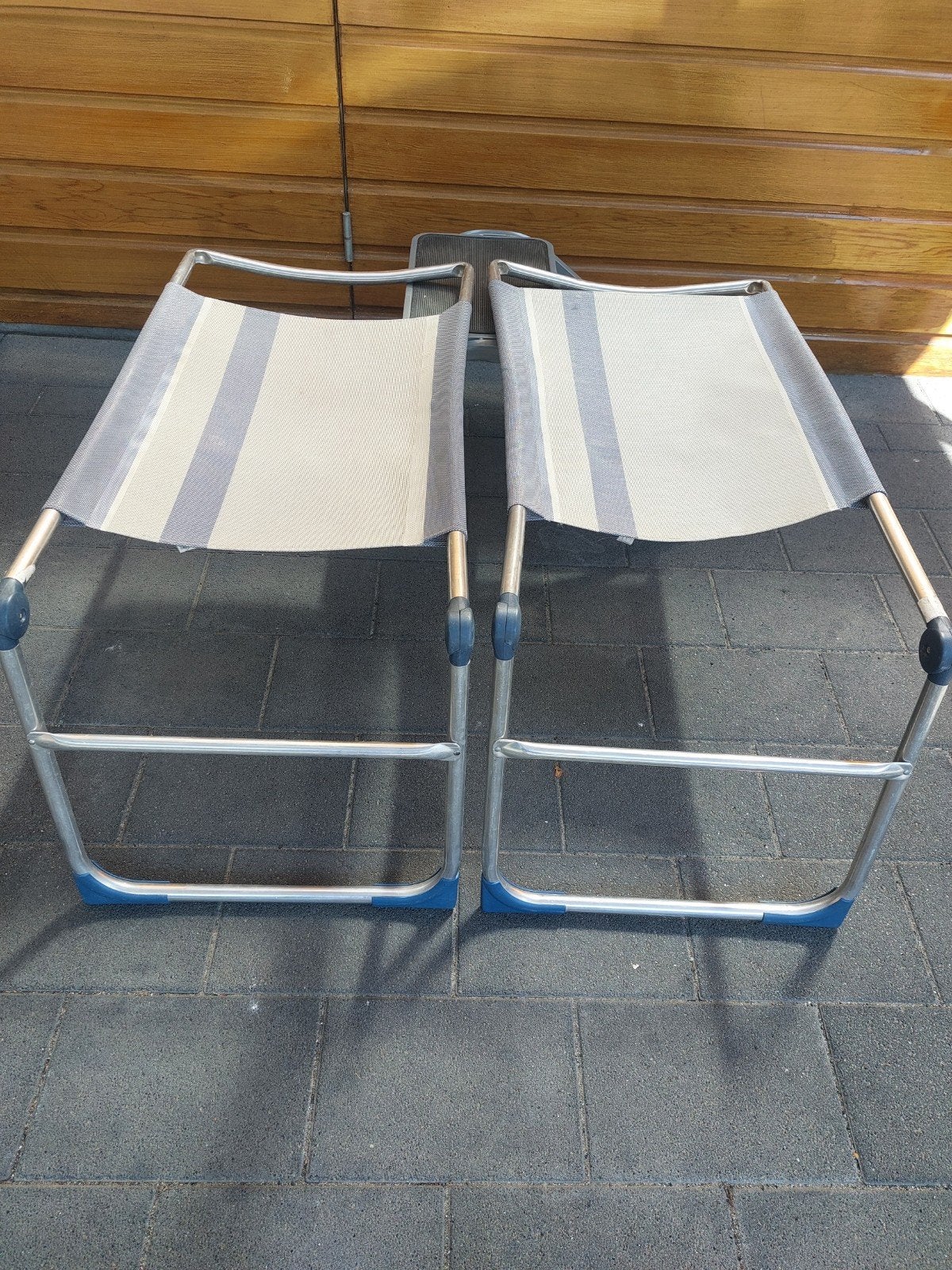Crespo voetenbankjes 2 stuks, Ophalen, Campingstoel