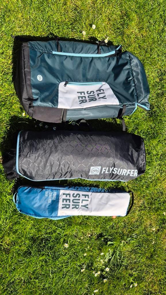 Flysurfer Soul 2 15, met bar&lijnen, Geen board, Ophalen of Verzenden, 15 m², Kite