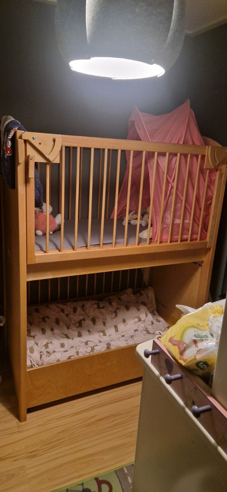Duo Ledikant, Kinderen en Baby's, Babywiegjes en Ledikanten, Ophalen, Gebruikt, Ledikant