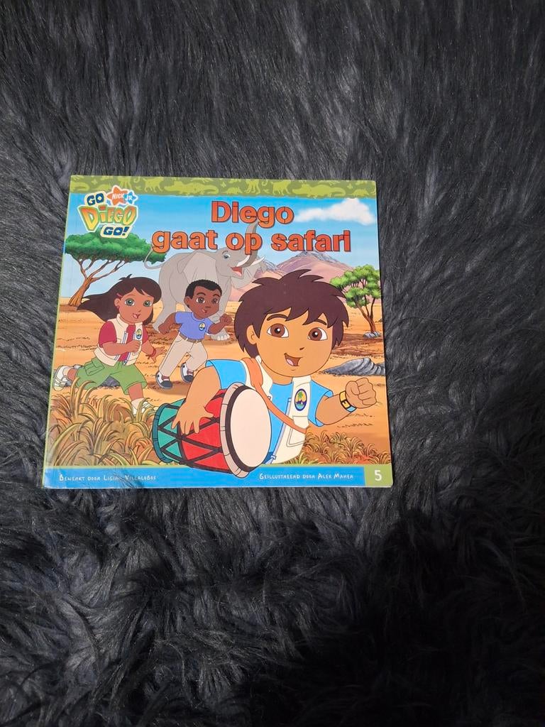 Go Diego Go! Diego gaat op safari - Kinderboek, Ophalen of Verzenden, Gelezen, Nickelodeon, Fictie algemeen