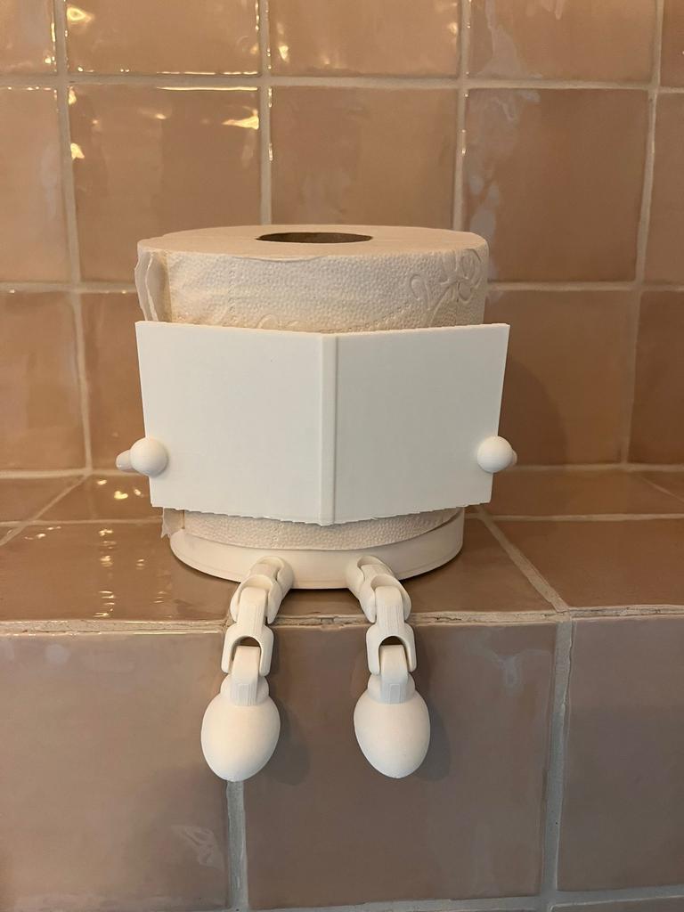 Grappige wc-rolhouder, Huis en Inrichting, Badkamer | Badtextiel en Accessoires, Ophalen of Verzenden, Zo goed als nieuw, Wit